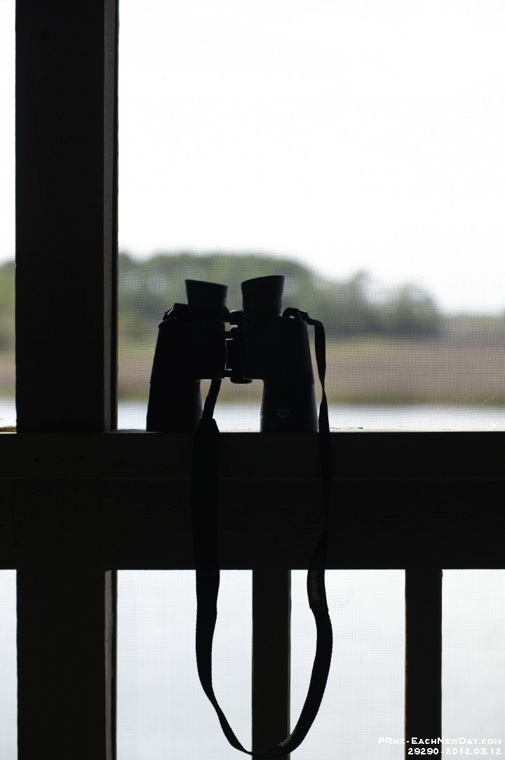 29290Re - Vacation at Kiawah Island, SC - Binoculars on the porch